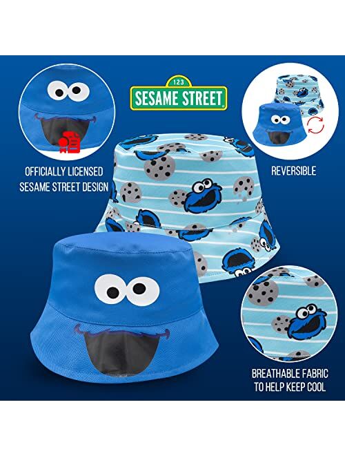 Accessory Supply Sesame Street Kids Bucket Hat, Toddler Bucket Hat, Baby Boy & Girl Beach Hat, Sun Hat for Toddlers Featuring Elmo