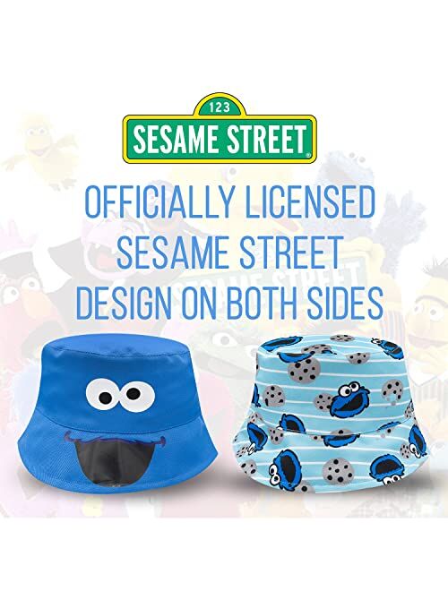 Accessory Supply Sesame Street Kids Bucket Hat, Toddler Bucket Hat, Baby Boy & Girl Beach Hat, Sun Hat for Toddlers Featuring Elmo