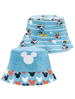 Mickey Mouse Kids Bucket Hat, Toddler Bucket Hat for Summertime, Baby Boy Beach Hat, Sun Hat for Toddlers