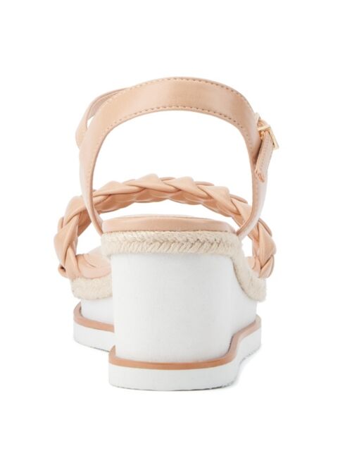 FASHION TO FIGURE Women's Veronica Wide Width Wedge Sandals