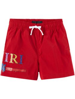 Kids Red Rainbow MA Bar Swim Shorts