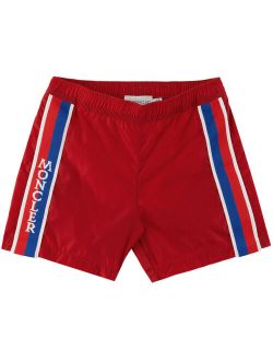 Enfant Kids Red Striped Swim Shorts