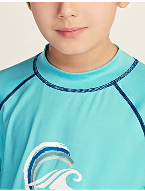 TSLA Boys UPF 50+ Rash Guard Long Sleeve, UV Sun Proctection Water Swim Shirts, Surf Swimwear Swimsuit Top
