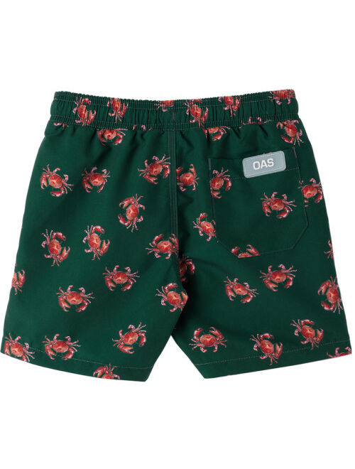 OAS Kids Green Oh Crab Swim Shorts