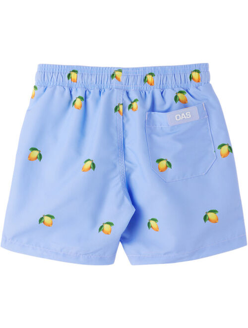 OAS Kids Blue Lemon Swim Shorts