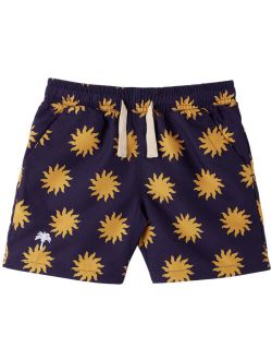 OAS Kids Purple Sunday Sun Swim Shorts