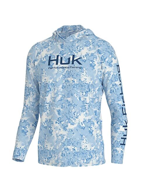 HUK Men's Pursuit Hoodie, Sun Protecting Fishing Shirt with Hood
