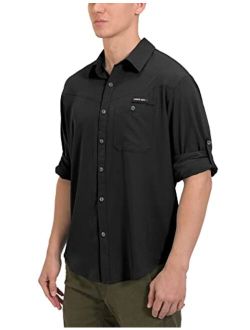 Little Donkey Andy Men's UPF 50 UV Protection Shirt, Breathable Long Sleeve Fishing Hiking Shirts, Quick Dry