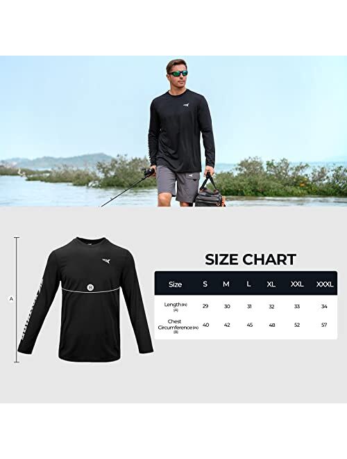 KastKing UPF 50 Fishing Shirts for Men, Long Sleeve Fishing Hiking Shirt, Breathable Moisture Wicking, Sun Shirts for Men