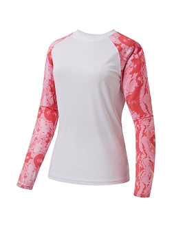 BASSDASH Womens UPF 50+ UV Sun Protection T-Shirt Long Sleeve Fishing Hiking Performance Shirts