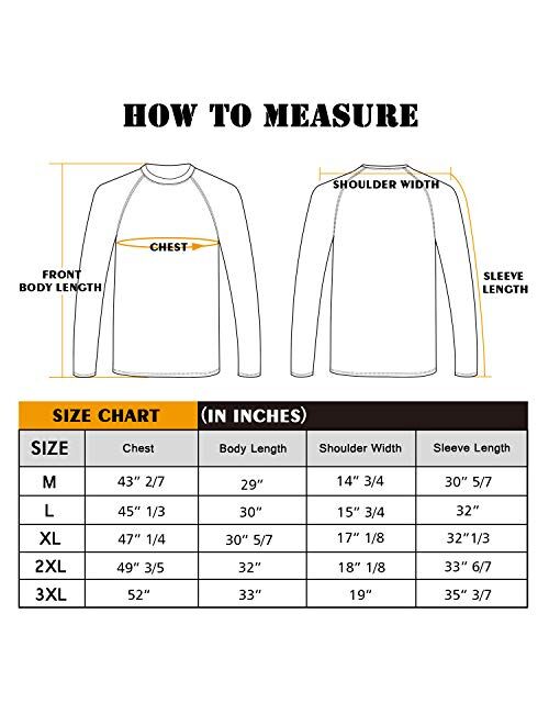 Corna Men's Long Sleeve Crew Neck T-Shirt Moisture Wicking Performance Athletic Shirts UPF 50+