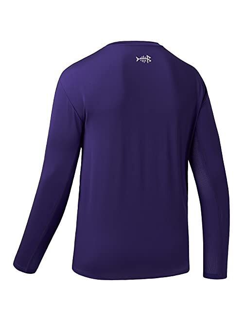 BASSDASH Mens UPF 50+ Performance Long Sleeve T-Shirt UV Sun Protection Fishing Hiking Sports Shirts