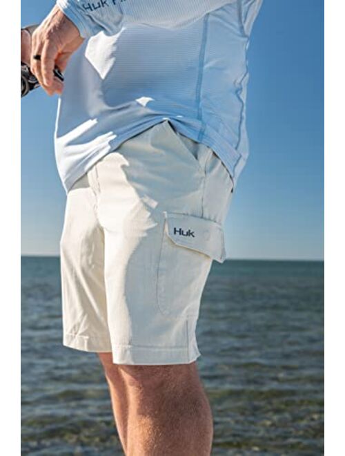 HUK Men's Icon X Hoodie | Fishing Shirt with +50 UPF Sun Protection