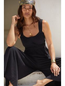 By Anthropologie The Simona Scoop-Neck Jumpsuit