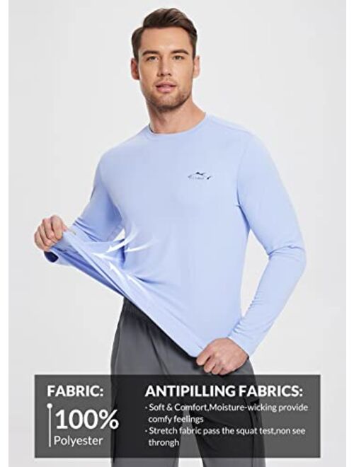 BALEAF Men's Sun Protection Shirts UV SPF Fishing Shirt UPF 50+ Long Sleeve Rash Guard Swimming Quick Dry