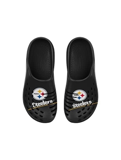 FOCO NFL Boys Youth 8-16 Team Logo Sport Clogs Water Sandals Slippers Shoes