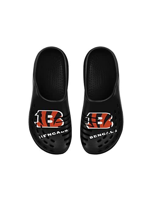 FOCO NFL Boys Youth 8-16 Team Logo Sport Clogs Water Sandals Slippers Shoes