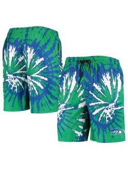 FOCO Men's College Neon Green Seattle Seahawks Retro Static Mesh Lounge Shorts