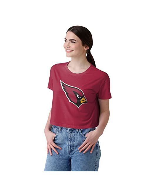 FOCO Men's NFL Team Logo Ladies Fashion Crop Top Shirt