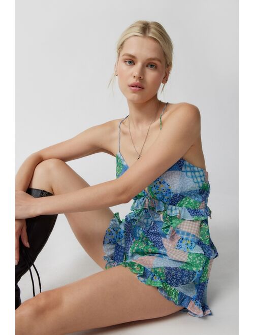 Urban outfitters For Love & Lemons Juniper Patchwork Romper