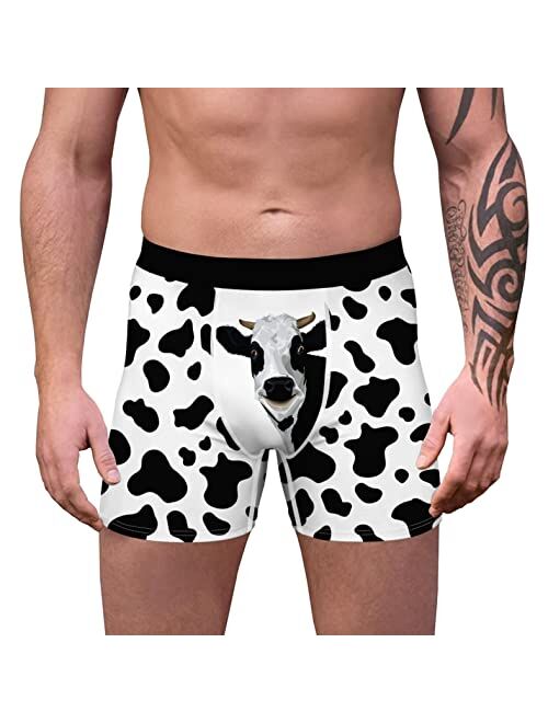 Generic Funny Printed Boxer Briefs for Men, Comfort Lightweight Soft Christmas Holiday Underwear Breathable Underpants for Men