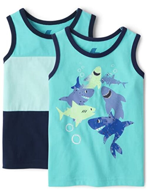 The Children's Place Baby Toddler Boys Tank Tops 2 Pack