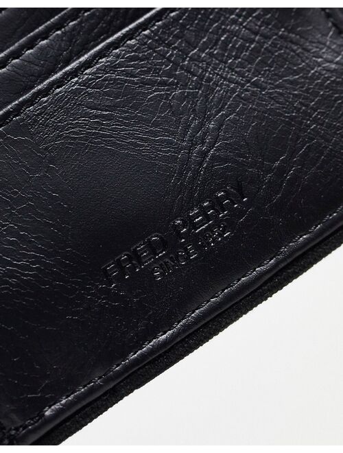 Fred Perry tonal classic wallet in black