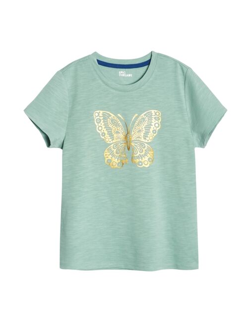 EPIC THREADS Big Girls Butterfly Graphic T-Shirt, Created for Macy's