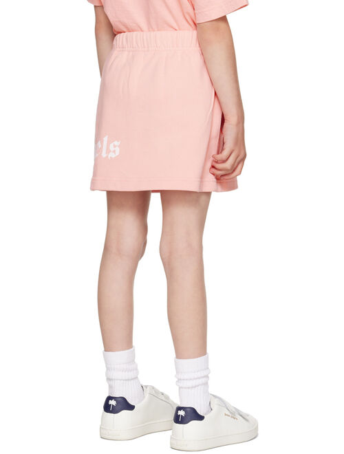 PALM ANGELS Kids Pink Printed Skirt