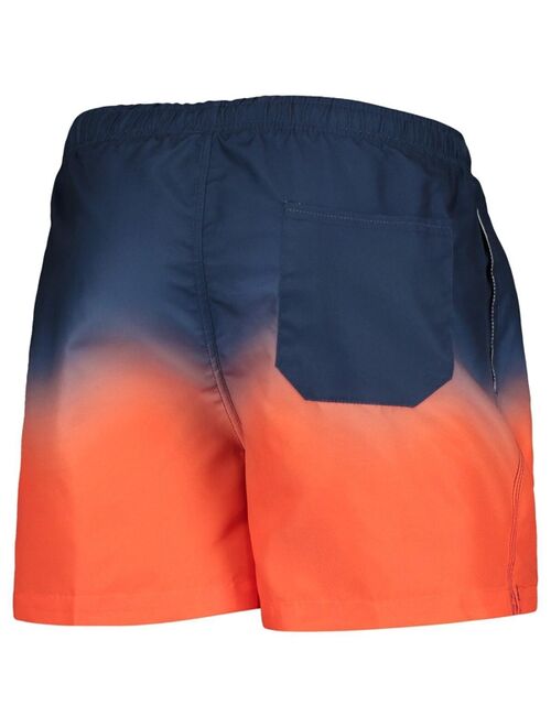 FOCO Men's Navy, Denver Broncos Dip-Dye Swim Shorts