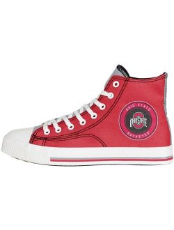 FOCO Men's Ohio State Buckeyes High Top Canvas Sneakers