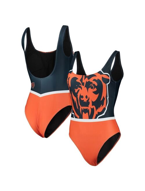 FOCO Women's Navy Chicago Bears Team One-Piece Swimsuit