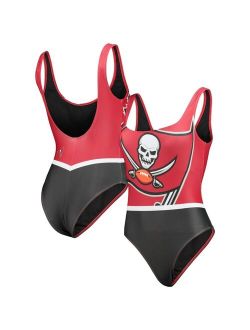 FOCO Women's Red Tampa Bay Buccaneers Team One-Piece Swimsuit