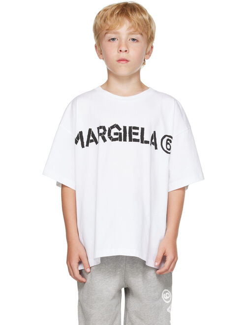 MM6 MAISON MARGIELA Kids White Printed T-Shirt
