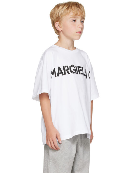 MM6 MAISON MARGIELA Kids White Printed T-Shirt
