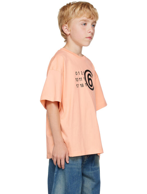 MM6 MAISON MARGIELA Kids Pink Crewneck T-Shirt