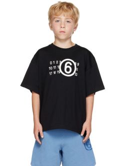 Kids Black Crewneck T-Shirt