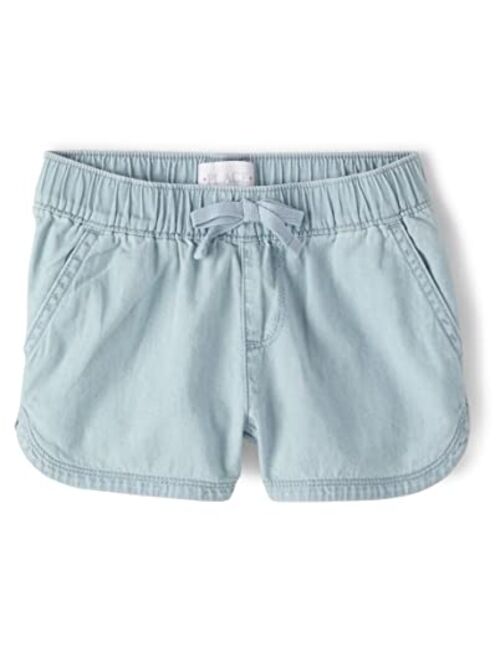 The Children's Place Girls' Pull on Denim Shorts 3 Pack