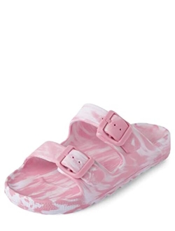 Unisex-Child Buckle Slides Sandal
