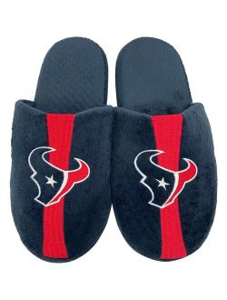 Men's FOCO Houston Texans Striped Team Slippers