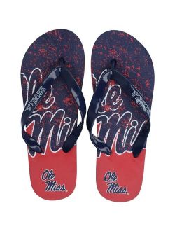 FOCO Men's and Women's Ole Miss Rebels Big Logo Flip-Flops