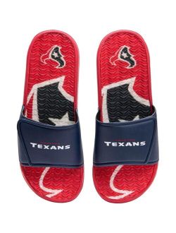 Men's FOCO Houston Texans Wordmark Gel Slide Sandals