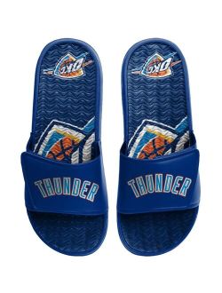FOCO Men's Blue Oklahoma City Thunder Wordmark Gel Slide Sandals
