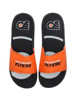 Men's FOCO Philadelphia Flyers Wordmark Gel Slide Black Sandals