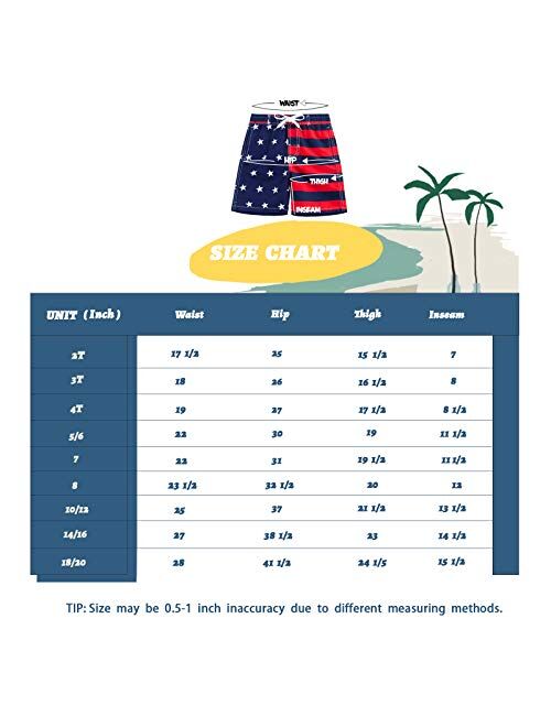 KAILUA SURF Boys Swim Trunks Boys Bathing Suit Quick Dry Boardshorts for Boys Sizes from 2T to 18/20