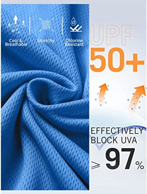 ATTRACO Womens Plus Size Rash Guard Long Sleeve Swim Shirts UPF 50+ Sun Protection Top