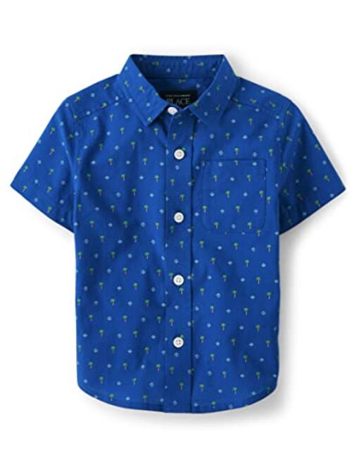 The Children's Place Baby Toddler Boys Short Sleeve Button Down Shirt