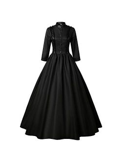 Re-Lady Gothic Victorian Dresses for Women Civil War Costumes Queen Ball Gown Masquerade Dress