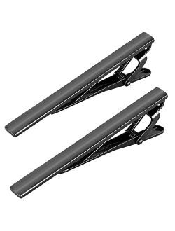Roctee 2-4 Pack Tie Clip for Men, Regular Tie Pin Set Tie Bar Necktie Bar Pinch Clips for Business Wedding and Daily Life, Include 2-4 Colors