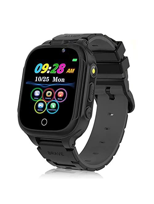HAPPINNO Kids Video Player & Recorder, Smart Watch for Girls Boys with Music MP3 Player 7 Games Camera,Stopwatch,Timer, Age 3-10 Years,Birthday,Fesitival Gift